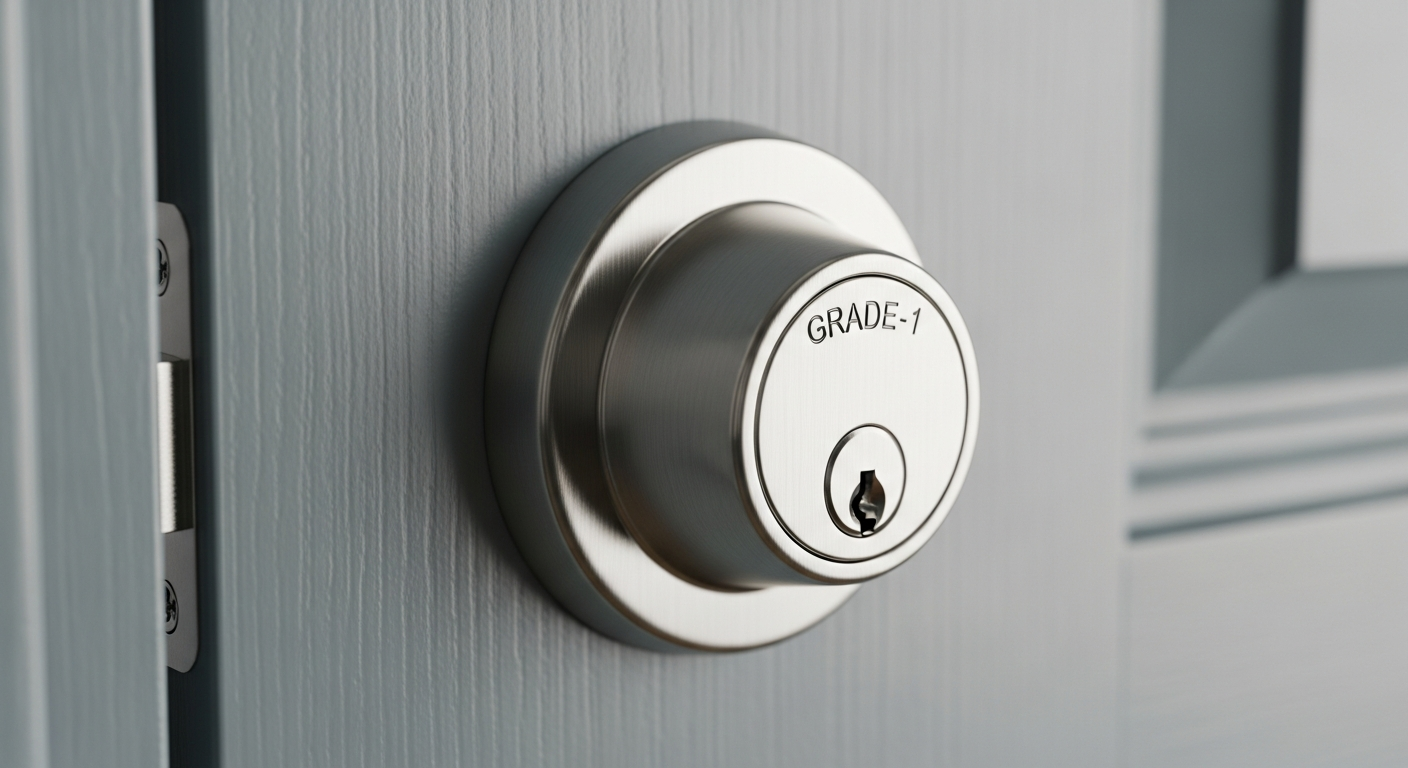 lock hardware deadbolt metal close — Johnson County Locksmiths